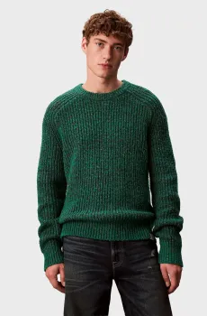 Мужской зеленый шерстяной свитер NOVELTY Зеленый S Calvin Klein Jeans LV04RD311G