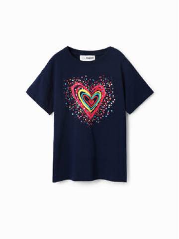 Desigual Футболка 23SGTK20 Cиній Regular Fit Desigual Футболка 23SGTK20 Cиній Regular Fit