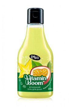 Витаминный гель для душа Liesti Vitamin Boom Shower Gel Карамбола и маракуя, 200 мл