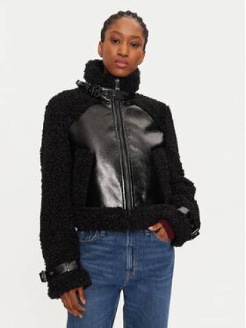 KARL LAGERFELD Куртка зі штучної шкіри 246W1507 Чорний Regular Fit KARL LAGERFELD Куртка зі штучної шкіри 246W1507 Чорний Regular Fit
