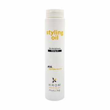 Масло для стайлинга волос Krom Styling Oil с растительным кератином, 250 мл Масло для стайлинга волос Krom Styling Oil с растительным кератином, 250 мл