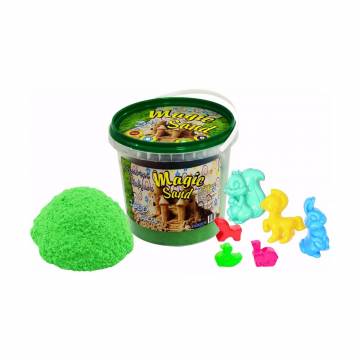 Детский кинетический песок Strateg Magic Sand зеленый, от 3 лет, 1 кг Детский кинетический песок Strateg Magic Sand зеленый, от 3 лет, 1 кг