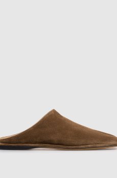 Коричневые мюли замшевые Piper