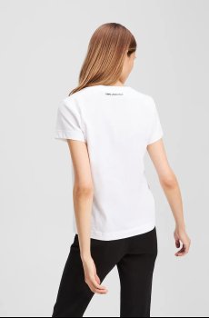 Хлопковая футболка Karl Lagerfeld