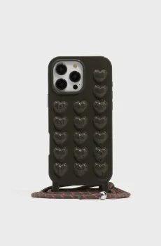 Женский темно-зеленый чехол для iPhone 15 Pro Max Зеленый ONESIZE Bimba Y Lola 262BAFT01.25502