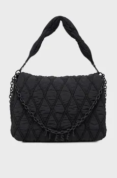 Женская черная джинсовая сумка CHARM-D SHOULDER L SHOULDER BAG Черный ONESIZE Diesel X10364 P8048