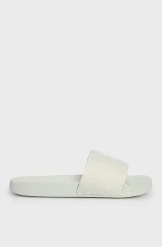 Женские серые слайдеры POOL SLIDE - JACQ Серый 37 Calvin Klein HW0HW02420