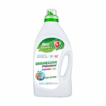 Гель для стирки Green&Clean Professional для цветной и белой одежды, 50 стирок, 1.5 л Гель для стирки Green&Clean Professional для цветной и белой одежды, 50 стирок, 1.5 л