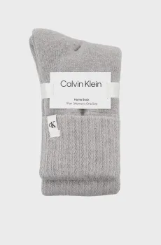 Женские серые носки LONG HOME SOC Серый ONESIZE Calvin Klein 701241437