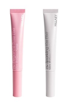 Набор блесков для губ Hillary Lip Volume & Hydration Gloss Set (Sparkling Kiss, 10 мл + Elegance Rose Elixir, 10 мл)