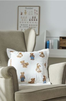 Подушка з принтом - білий