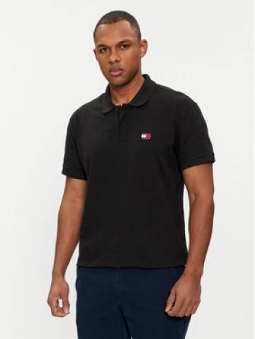 Tommy Jeans Поло Badge DM0DM18314 Чорний Regular Fit Tommy Jeans Поло Badge DM0DM18314 Чорний Regular Fit