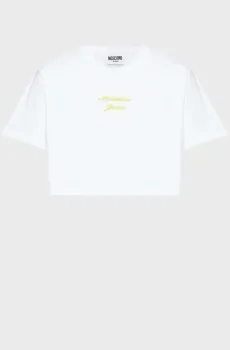 Женская белая футболка Белый S Moschino J0711.3234;2001