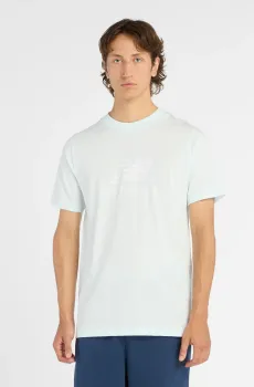 Мужская гоолубая футболка Sport Essentials Logo Синий M New Balance MT41502AAW