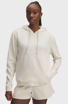 Женское белое худи UA Rival Terry Hoodie Белый XS Under Armour 6005511-783