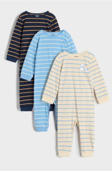 Ромпери, 3 шт. - кремовий