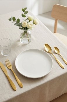 Набір столових приборів 4 шт - золотий