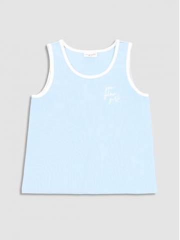 Coccodrillo Топ WC3143301EVG Блакитний Regular Fit Coccodrillo Топ WC3143301EVG Блакитний Regular Fit