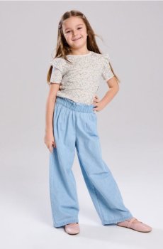 Штани з легкого деніму - синій