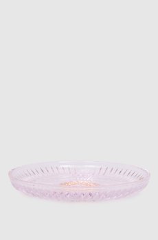 Розовая хрустальная подставка для дозатора и стакана Elegance