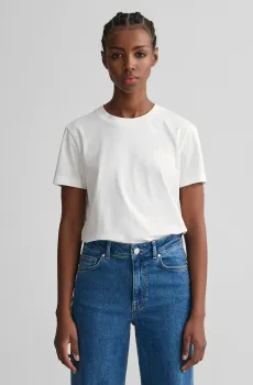 Женская белая футболка TONAL ARCHIVE SHIELD Белый XS Gant 4200262