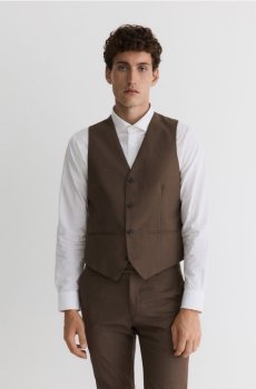 Reserved - Жилет з високим вмістом вовни - кавовий - 420BK-84X