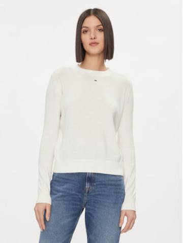 Tommy Jeans Светр Essential DW0DW17254 Білий Regular Fit Tommy Jeans Светр Essential DW0DW17254 Білий Regular Fit