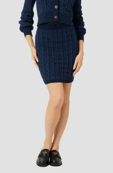 Женская темно-синяя юбка Синий XS Guess W4BD0T.Z3K40;FB84