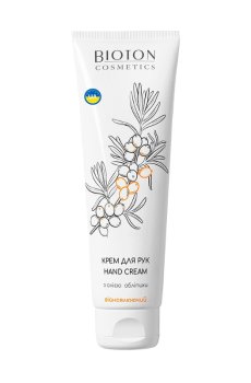 Восстанавливающий крем для рук Bioton Cosmetics Hand Cream с облепиховым маслом, 100 мл