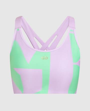 Фиолетовый топ Lauren с принтом логотипа