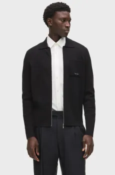 Мужской черный кардиган Черный XL Karl Lagerfeld 563304.655014;990