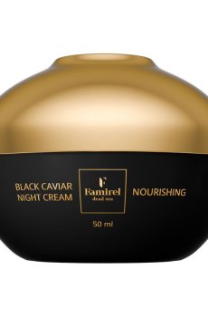 Ночной питательный крем для лица Famirel Black Caviar Nourishing Night Cream с экстрактом черной икры, 50 мл