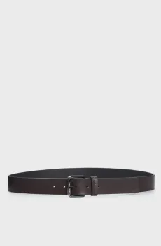 Мужской коричневый кожаный ремень Коричневый 95 Calvin Klein K50K512650