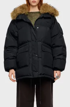 Женский черный пуховик Черный L Bimba Y Lola 252BR0444.10000