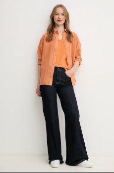 Хлопковая футболка Pepe Jeans MACY V-NECK