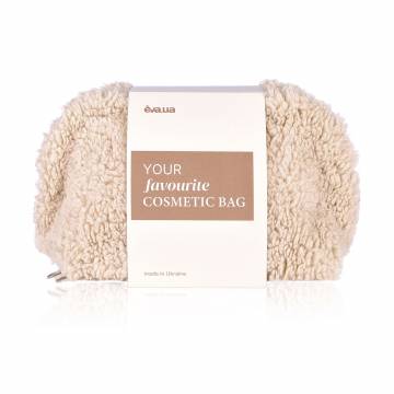 Косметичка EVA.UA Тучка, бежевая, средняя закругленная, 29*15*10 см (AM02)
