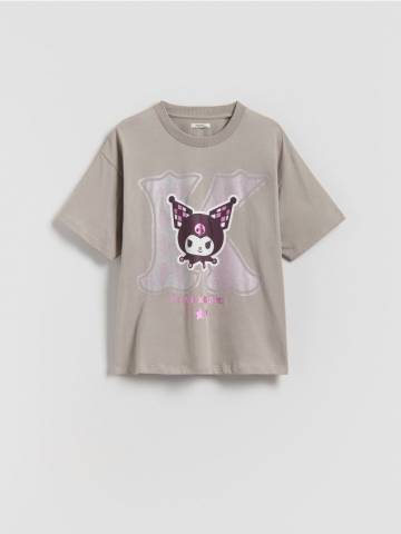 Reserved - Футболка Kuromi - світло-сірий - 510FT-09X