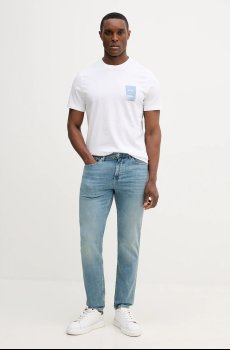 Хлопковая футболка BOSS Orange Te_Plain