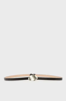 Женский черный кожаный ремень STONE LOCK 15MM Черный 90 Calvin Klein LV04K7020G