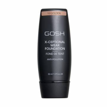 Тональная основа для лица GOSH X-Ceptional Wear Foundation, 16 Golden, 30 мл Тональная основа для лица GOSH X-Ceptional Wear Foundation, 16 Golden, 30 мл