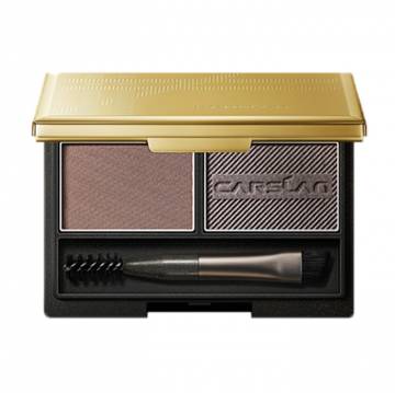 Палетка для бровей Carslan Dual Action Eyebrow Powder, со щеточкой, 02 Gray Brown, 3 г Палетка для бровей Carslan Dual Action Eyebrow Powder, со щеточкой, 02 Gray Brown, 3 г