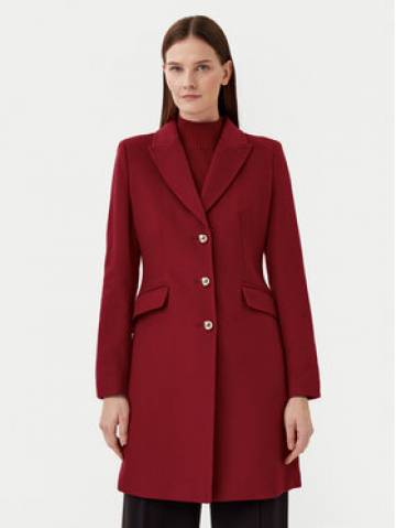 Motivi Вовняне пальто 0039Q200539N Бордовий Slim Fit Motivi Вовняне пальто 0039Q200539N Бордовий Slim Fit