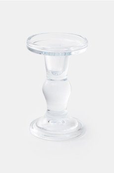 Скляний свічник - clear