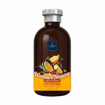 Мужской гель для душа 3 в 1 Famirel Wonder Nature, Spicy Lemon, 500 мл Мужской гель для душа 3 в 1 Famirel Wonder Nature, Spicy Lemon, 500 мл