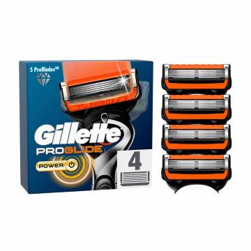 Сменные картриджи для бритья Gillette Fusion 5 ProGlide Power мужские, 4 шт Сменные картриджи для бритья Gillette Fusion 5 ProGlide Power мужские, 4 шт