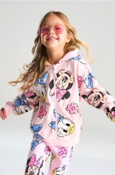 Худі на блискавці Minnie and Daisy - пастельний рожевий