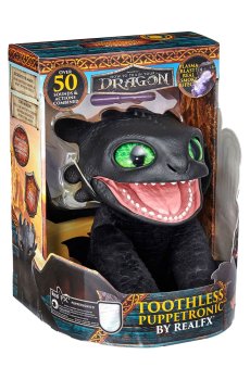 Интерактивная мягкая игрушка REAL FX Puppetronic Беззубик, от 6 лет (HTTYD-1001-01)