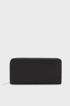 Женский черный кожаный кошелек PERFOR Черный ONESIZE Calvin Klein LV04F1151G