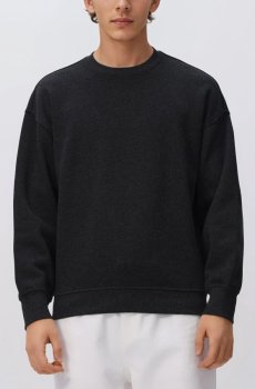 Reserved - Худі з дрібною вишивкою - темно-сірий - 515EF-90M