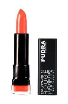 Уценка! Помада для губ Pudra Cosmetics Rouge Lightweight Formula Lipstick SPF10 с провитамином B5, 07 Terracotta, 4.5 мл